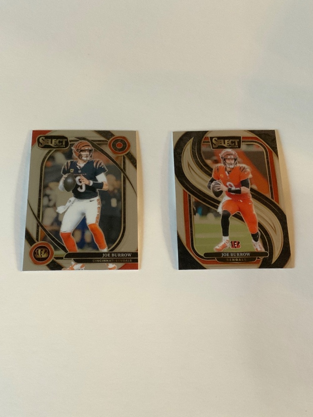 Joe Burrow 2 Card Lot 2024 Select Football Cards Club And Premier Levels